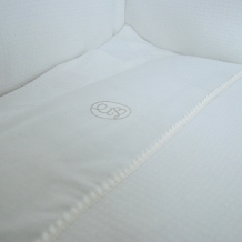 Dekbedovertrek 80X80 White Dot